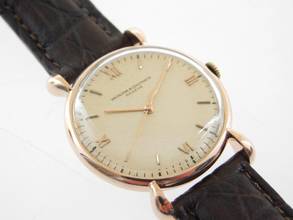 Thumbnail von Vacheron Constantin Fancy Lugs 18 Karat Rotgold Herrenuhr Rarität im Top Zustand seltenes Herrenmodell mit Handaifzug 31,5mm