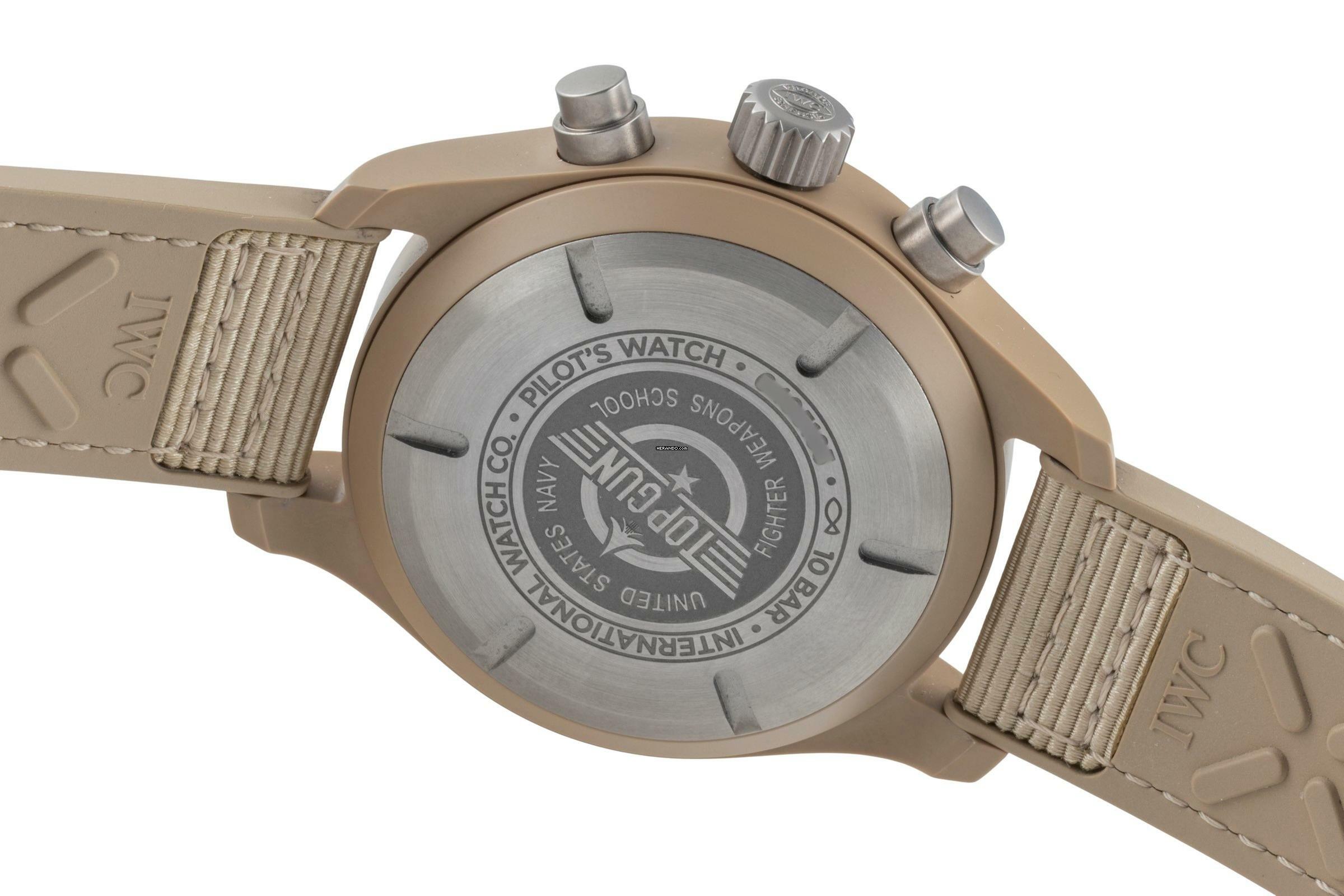 Thumbnail von IWC Fliegeruhr Chronograph Top Gun Pilots Watch Chronograph 41 TOP GUN Mojave Desert Ref. IW389402 Papiere