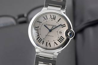 Thumbnail von Cartier Ballon Bleu 42mm De Cartier Automatik Stahl Herrenuhr Ref. W69012Z4 B&P 2011