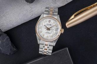 Thumbnail von Tudor Prince Date Stahl / Gold Linen Dial Automatik Datum Herrenuhr Ref. 72033