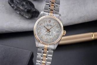 Thumbnail von Tudor Prince Date Stahl / Gold Linen Dial Automatik Datum Herrenuhr Ref. 72033