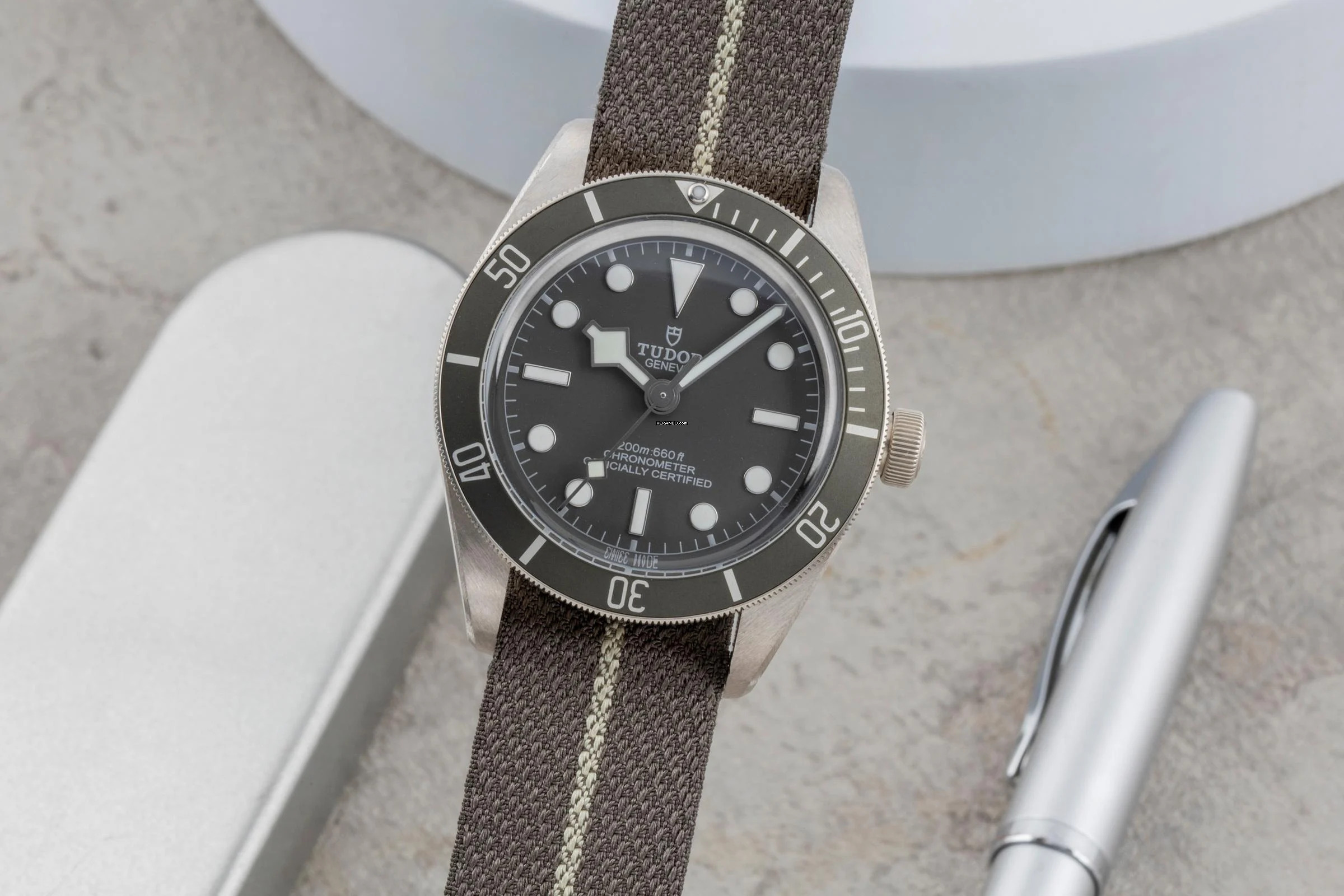 Tudor Black Bay Fifty-Eight Silber Automatik Herrenuhr 79010SG