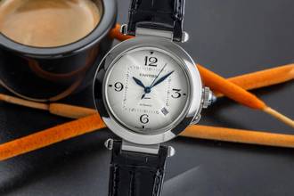 Thumbnail von Cartier Pasha 41 Automatik Datum Stahl Herrenuhr Ref. WSPA0010 Papiere 2021