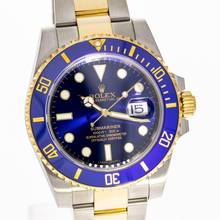 Thumbnail von Rolex Submariner Date 41 Steel Gold Blue – 126613lb – like NEW – 12/2024 Full Set Lc100