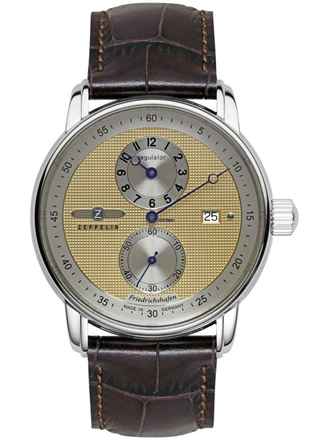  Zeppelin 8522-5 Herrenuhr Friedrichshafen Regulator 43mm 5ATM 