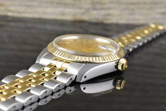 Thumbnail von Tudor Prince Oysterdate 75203 by Rolex Automatic Gold Linen Dial Tritium 1983
