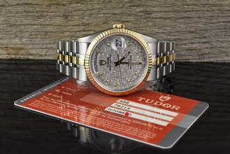 Thumbnail von Tudor Prince Date Day 76213 Silver Linen Diamond Dial Automatik