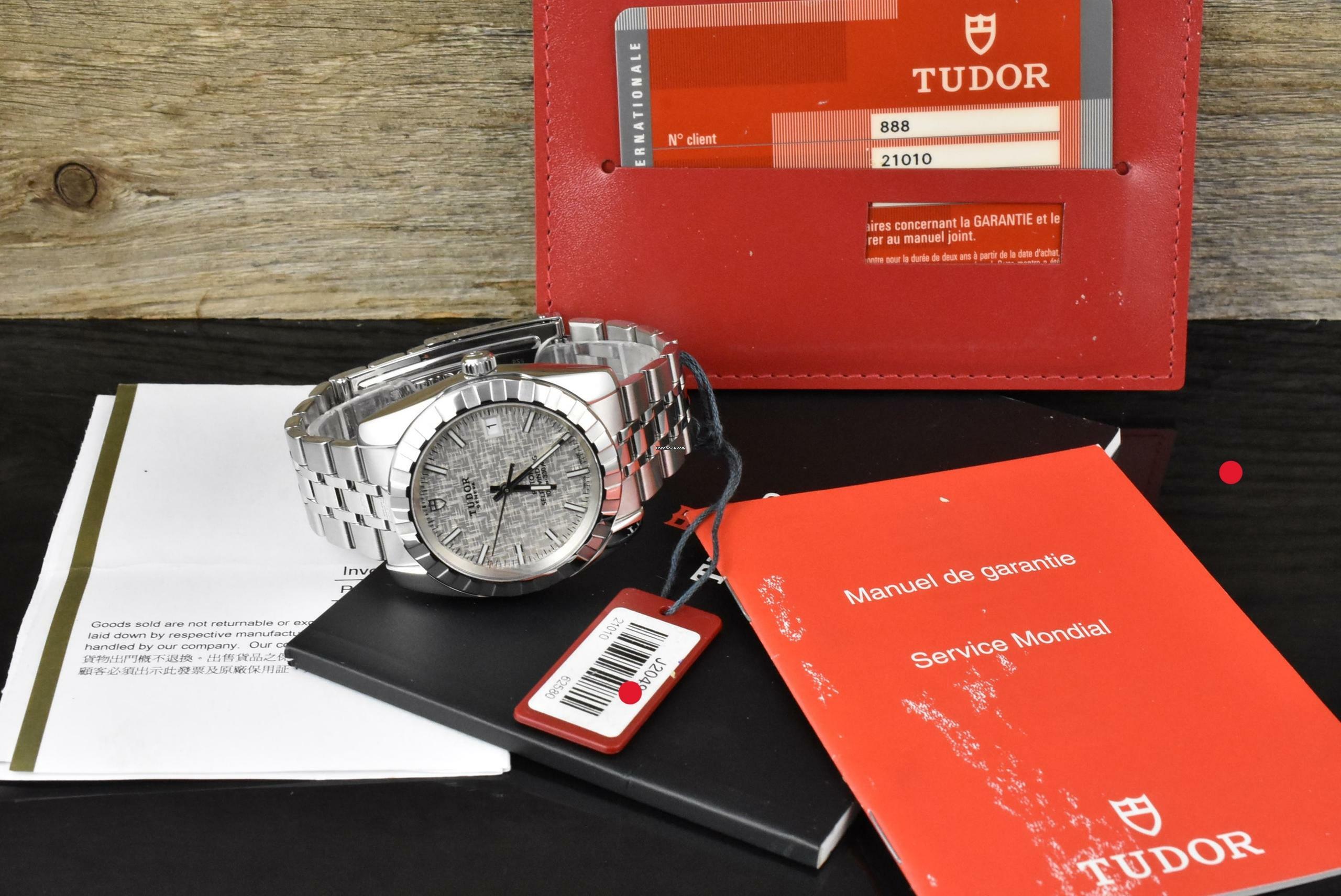 Thumbnail von Tudor Classic Date 21010 Automatic Silver Dial - Card 2010