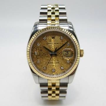  Rolex Datejust 36 ref. 116233 - Stahl/Gold - mit B+P Fullset 