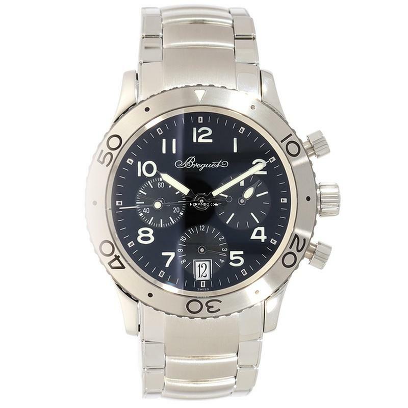 Thumbnail von Breguet Type XX - XXI - XXII Herrenarmbanduhr 3820 Type XX Transatlantique Automatik aus Stahl Fullset