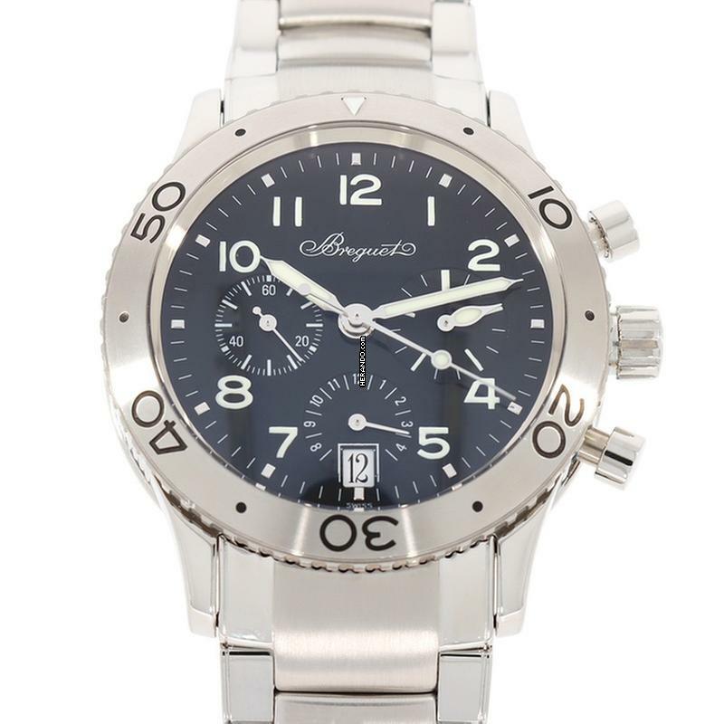 Thumbnail von Breguet Type XX - XXI - XXII Herrenarmbanduhr 3820 Type XX Transatlantique Automatik aus Stahl Fullset
