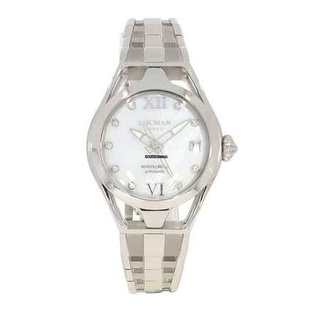  Locman Montecristo Italy Montecristo Lady Uhr Automatik mit Perlmuttzifferblatt und 9 Brillanten 0527A14D-00MWIDB0 