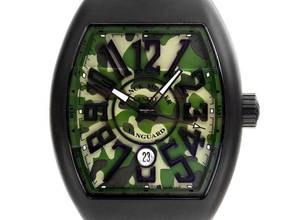 Thumbnail von Franck Muller Vanguard Camouflage Titan PVD Automatik Armband Leder Kautschuk Faltschließe 53x44mm Box&Pap. Full Set Neu