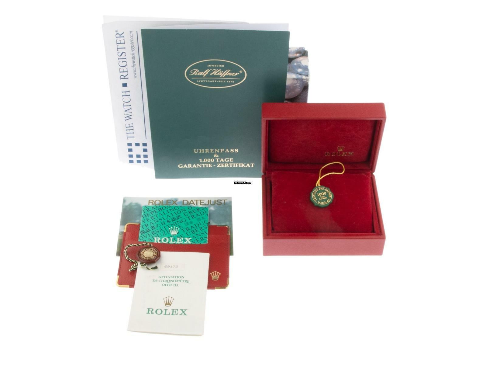 Rolex Lady-Datejust Ref.69173 1993 Full Set sehr gut Vintage