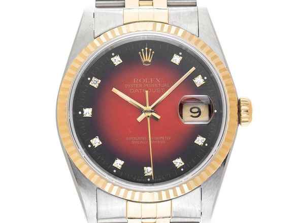  Rolex Datejust 36 Diamanten Ref.16233 1991 Full Set sehr gut Vintage 