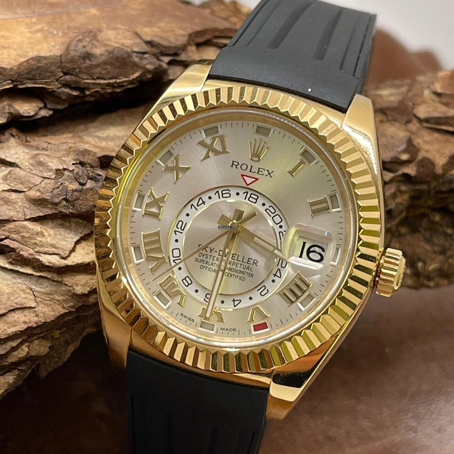  Rolex Sky-Dweller Sky Dweller - Gelbgold - FULLSET 2016 LC100 - Ref. 326138 FULL SET 2016 - Ref. 326138 - RubberB 