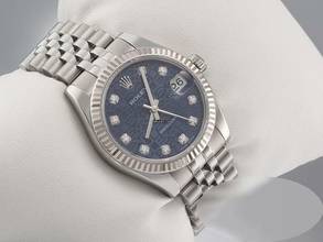Thumbnail von Rolex Datejust 31 31mm 178274 2010 Stahl Weissgold 750 Diamanten Automatik Stainless Steel 18kt White Gold Jubilé-band Chronometer Oyster Blue Dial