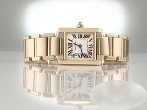 Thumbnail von Cartier Tank Française Gelbgold 750 Damen Damenuhr Gold