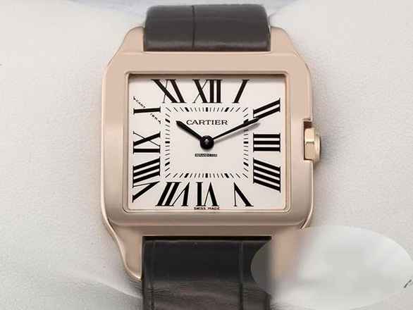  Cartier Santos Dumont Kleines Modell Rosegold 750 W2009251 18kt Rose Gold 
