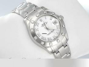 Thumbnail von Rolex Lady-Datejust Pearlmaster 34 81319 2011 Weissgold 750 Diamanten Automatik Medium 18kt White Gold