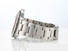 Thumbnail von Rolex GMT-Master II Stahl 16710 T Pepsi 2004 Automatik Zweite Zeitzone Blau Rot Stainless Steel Oyster-band Chronometer Black Dial