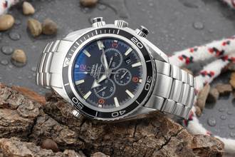 Thumbnail von Omega Seamaster Planet Ocean Chronograph 600M Chronograph Automatik Ref. 2910.51.82 B&P 2009
