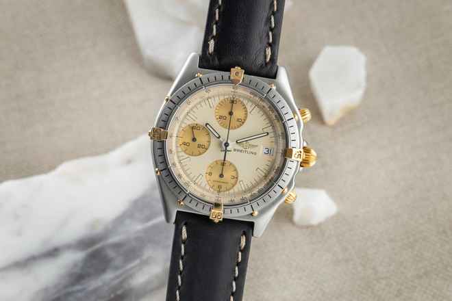  Breitling Chronomat Chronograph Stahl / vergoldet Automatik Ref. 81950 Klassiker 