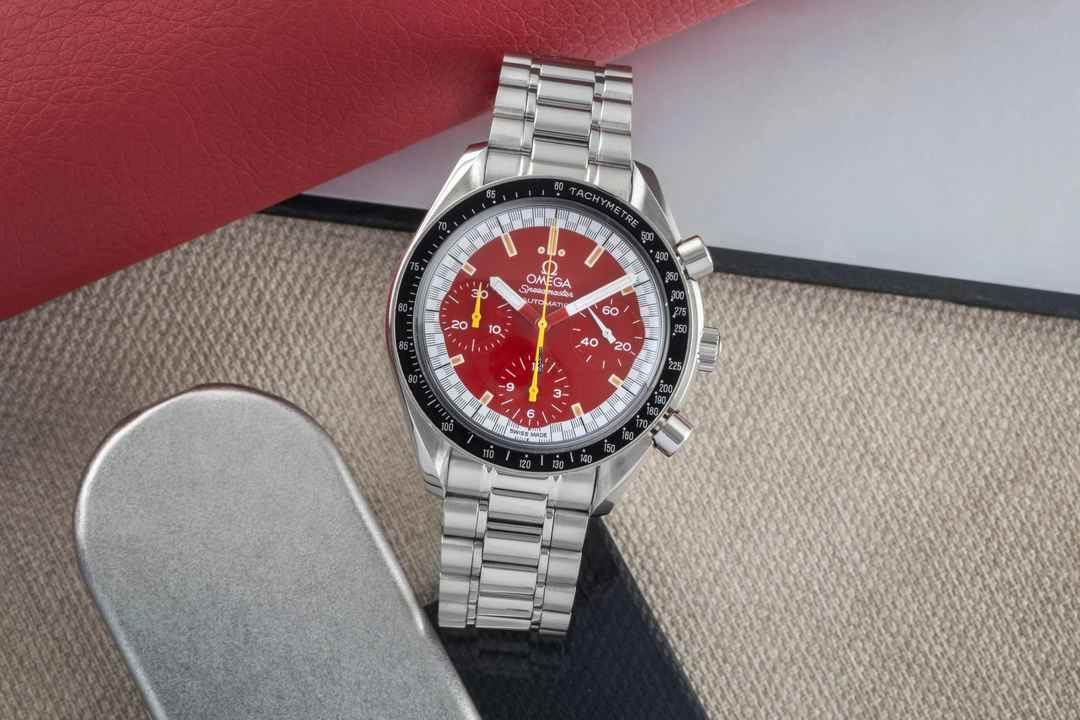  Omega Speedmaster Reduced Michael Schumacher Chronograph Ref. 3510.61.00 B&P 