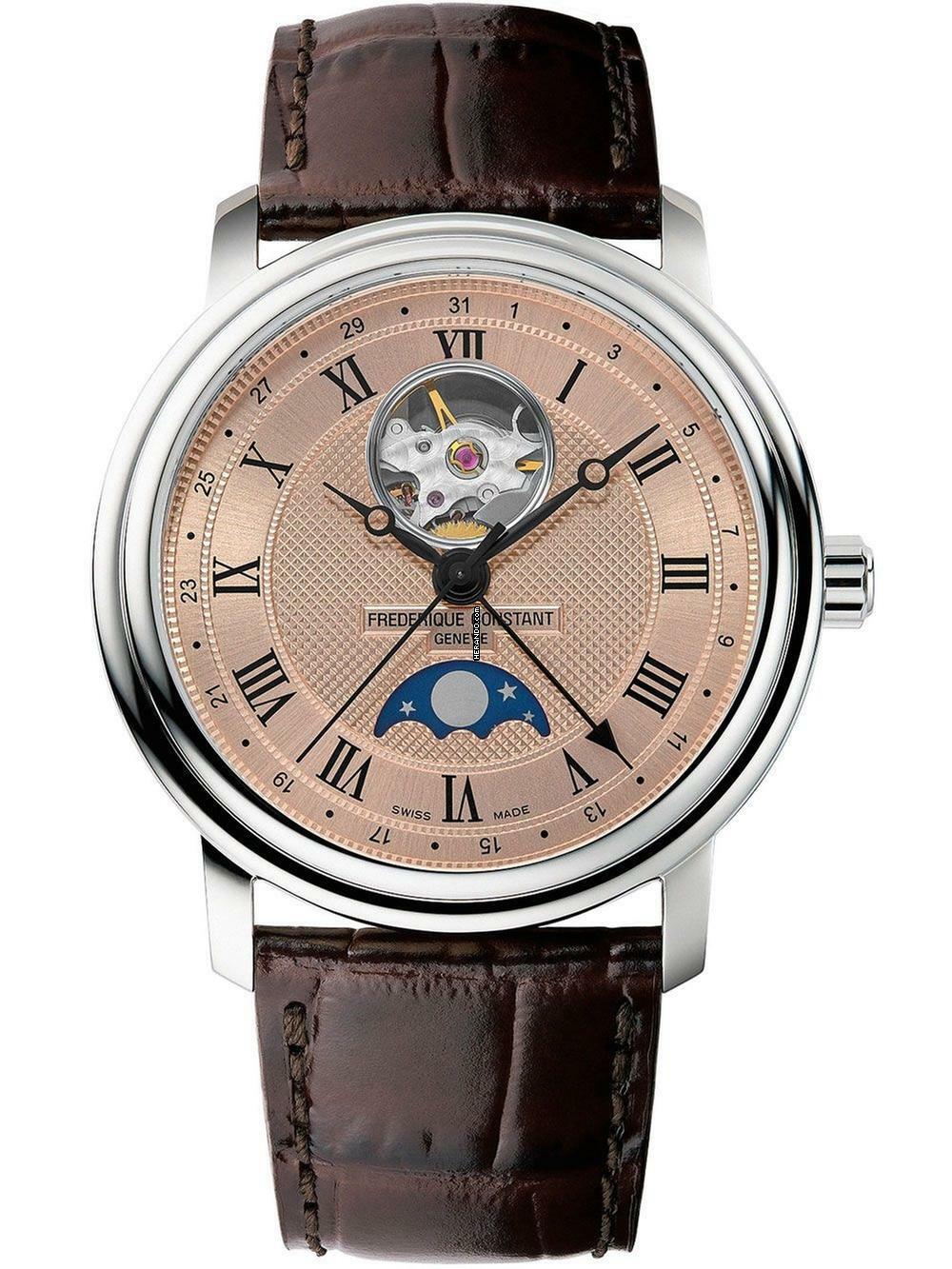  Frederique Constant Classics Moonphase FC-335MCSALB4P26 Herrenuhr Heart beat moonphase date Automatik 40mm 6ATM 