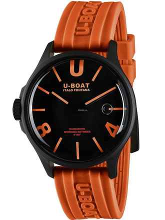  U-Boat 9538 Darkmoon Orange IPB Herrenuhr 44mm 5ATM 