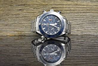 Thumbnail von Omega Seamaster Planet Ocean Chronograph Co-Axial 45.5 Master Chronometer Blue Keramik B&P 2016