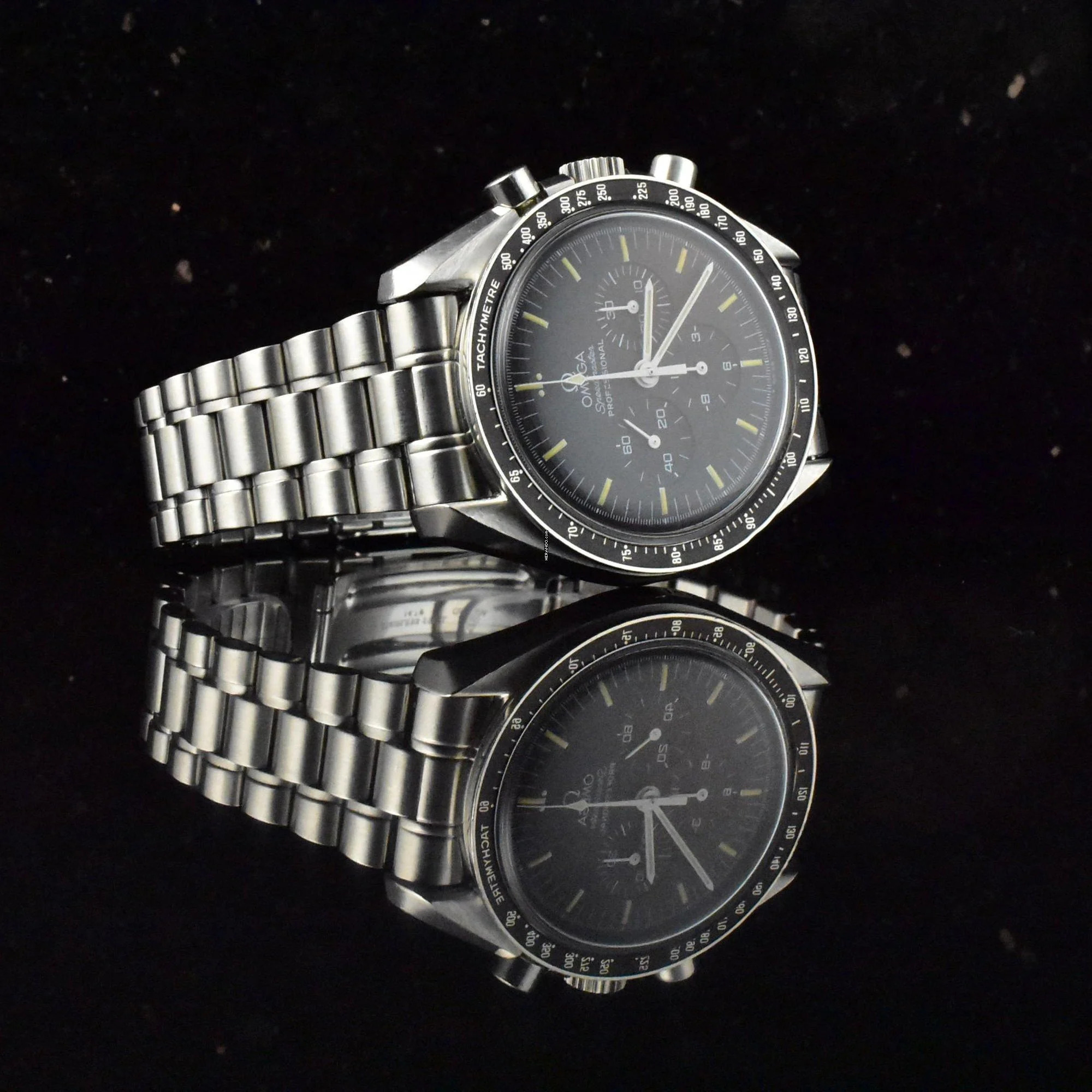  Omega Speedmaster Professional Moonwatch Apollo XI 25th Anniversary Limited Edition unpoliert Box & Papiere 