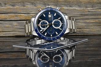 Thumbnail von TAG Heuer Carrera Calibre 16 Chronograph Blue Ceramic unpoliert Box & Papiere 2020