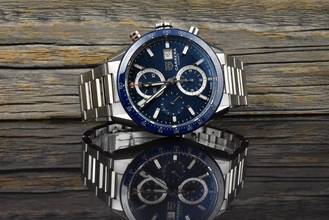 Thumbnail von TAG Heuer Carrera Calibre 16 Chronograph Blue Ceramic unpoliert Box & Papiere 2020
