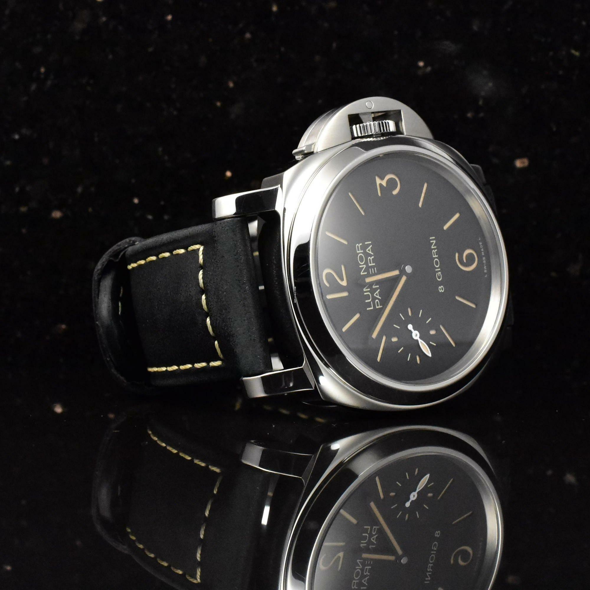 Thumbnail von Panerai Luminor Base 8 Days Giorni PAM00915 unpoliert Stahl 44MM - B&P 2020