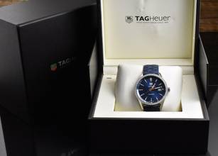 Thumbnail von TAG Heuer Carrera Quartz 39 Blue Dial - Factory Diamond Bezel