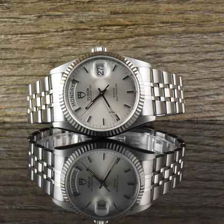  Tudor Prince Date Day 76214 Stahl / Weißgold - Silver Dial Automatic 