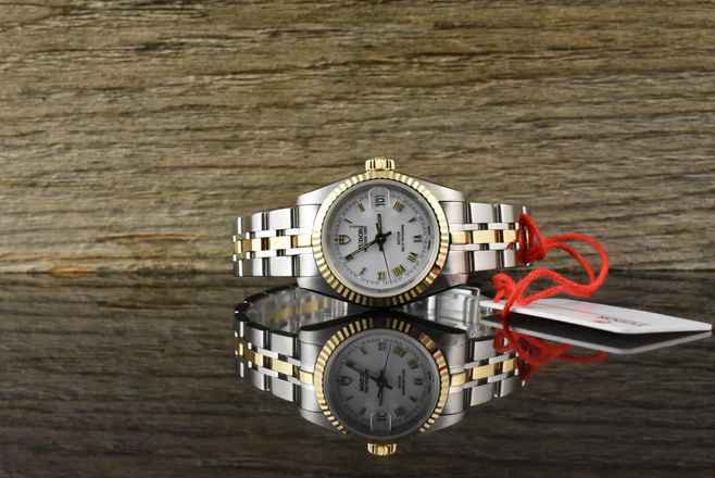  Tudor Prince Date Princess Date 92413 Weiß Automatik Stahl / Gold - 2018 B&P 