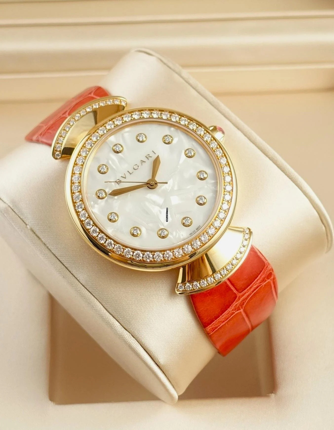  Bulgari Divas Dream Automatik 750 Rosegold & Diamonds Full Set Unworn - New 