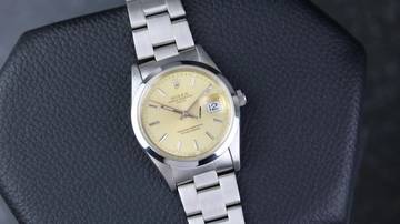 Thumbnail von Rolex Oyster Perpetual Date Champagne Lemon faded - Top Condition - 1997