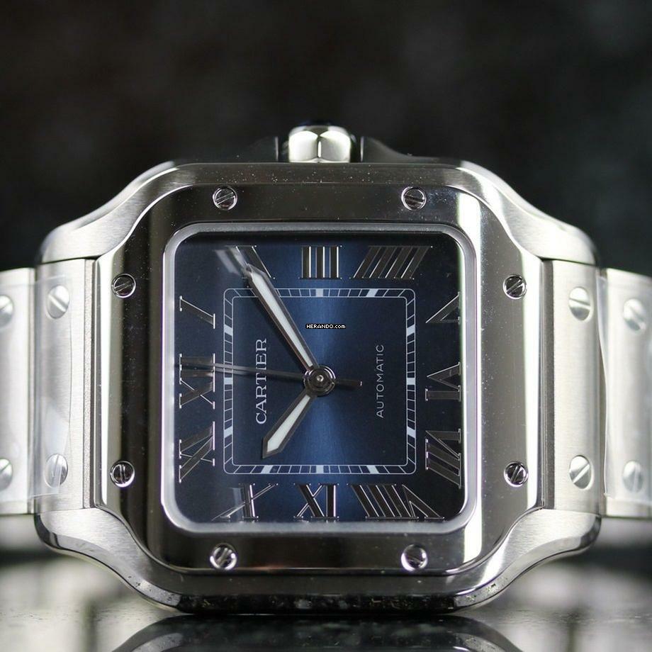 Thumbnail von Cartier Santos De Cartier Medium Medium - Blue - New - Fullset - 2025