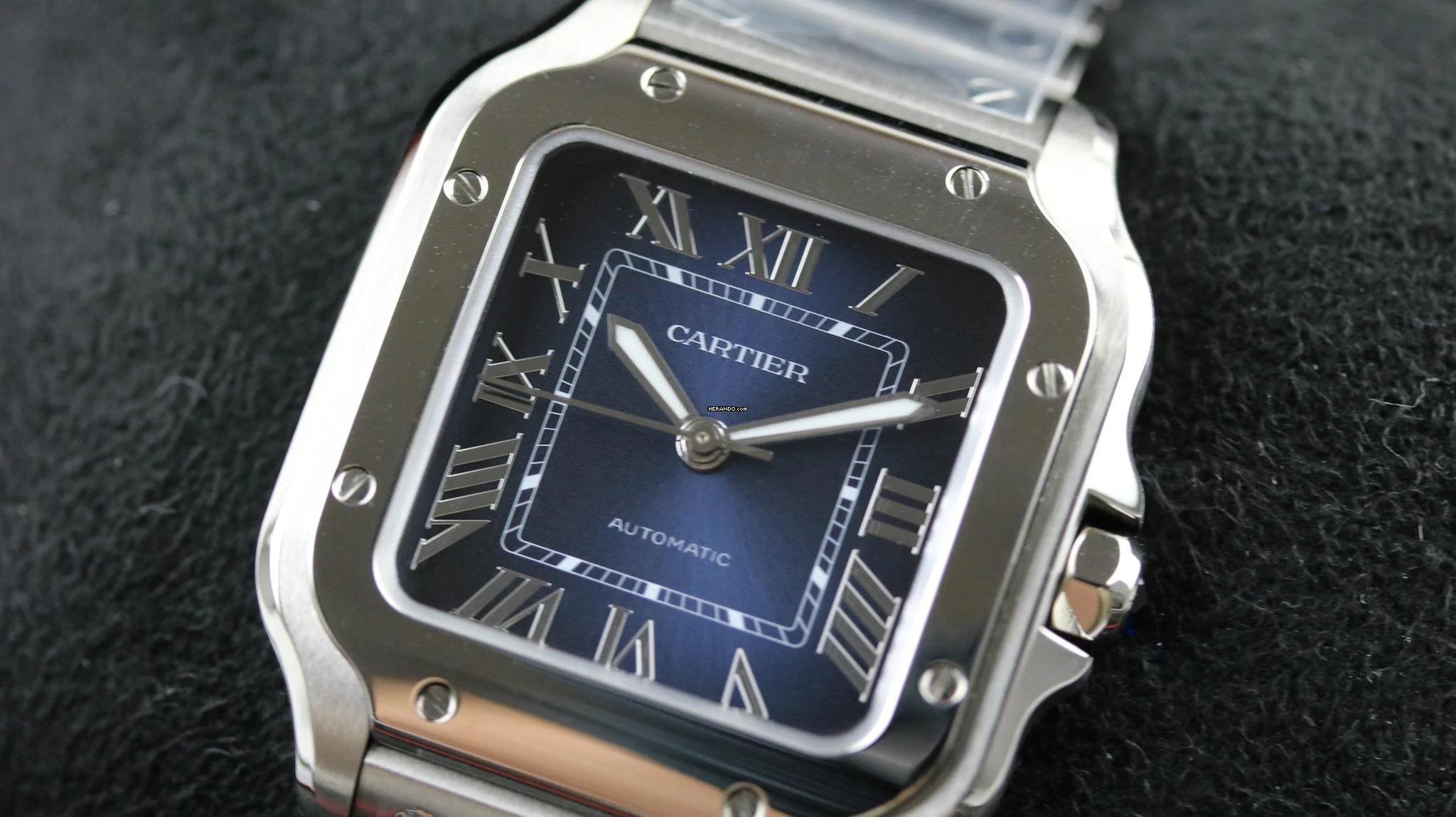 Thumbnail von Cartier Santos De Cartier Medium Medium - Blue - New - Fullset - 2025