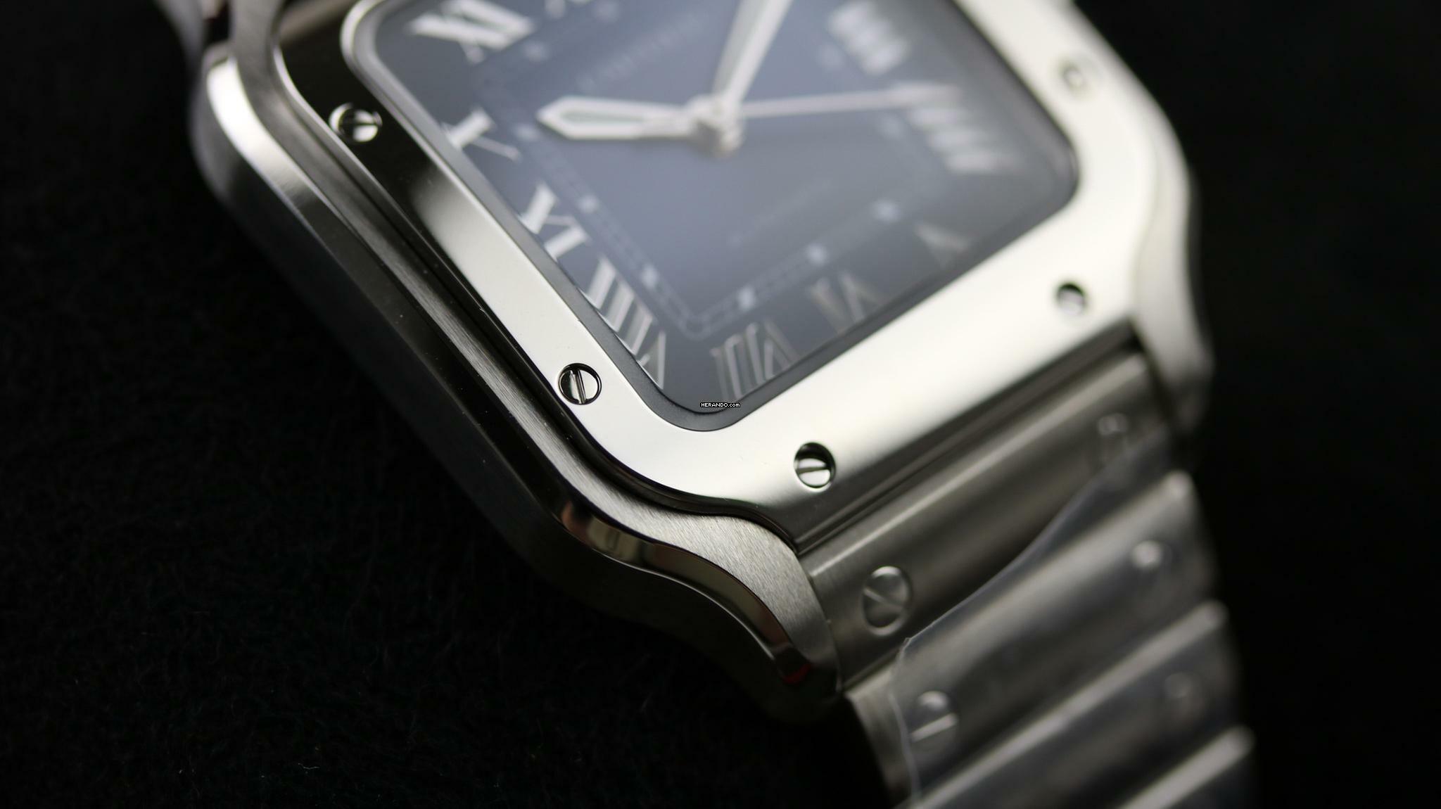 Thumbnail von Cartier Santos De Cartier Medium Medium - Blue - New - Fullset - 2025