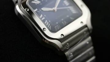 Thumbnail von Cartier Santos De Cartier Medium Medium - Blue - New - Fullset - 2025