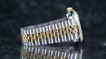 Thumbnail von Rolex Datejust 36 Steel Gold Factory RBR - Black Diamond - like New - Fullset