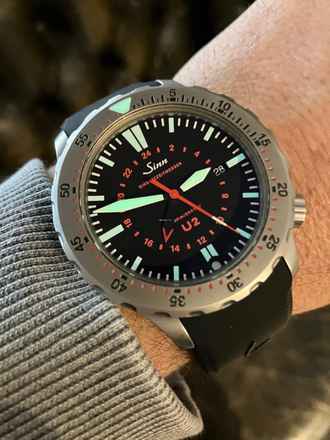  Sinn U2 Einsatzzeitmesser / Box + Papiere 
