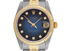 Thumbnail von Rolex Datejust 31 Medium Diamanten Ref.68273 1993 Full Set sehr gut Vintage