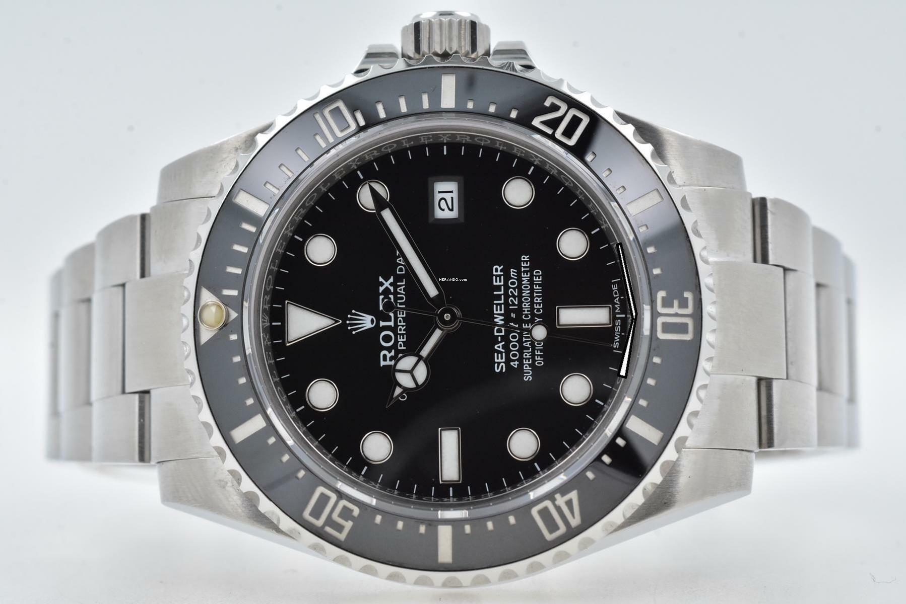  Rolex Sea-Dweller 4000 Ceramic 116600 LC137 Full Set 