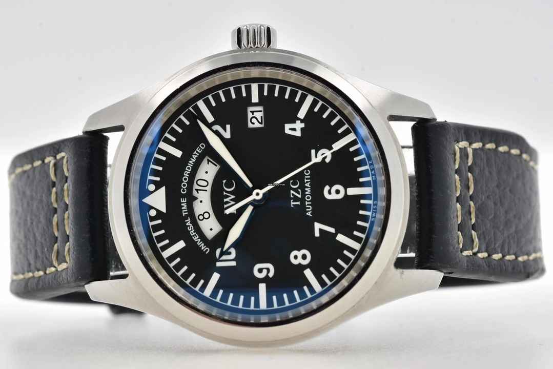  IWC Fliegeruhr Spitfire UTC Pilot Fliegeruhr UTC TZC IW3251 Textile Strap 