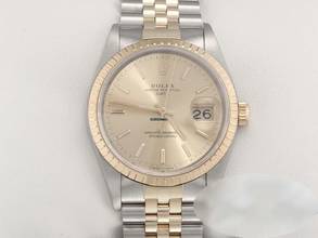 Thumbnail von Rolex Oyster Perpetual Date Ungetragen Rolex Date 34 Mm 15223 1996 Stahl Gelbgold 750 Automatik Medium Stainless Steel 18kt Yellow Gold Jubilé-band Chronometer Oyster